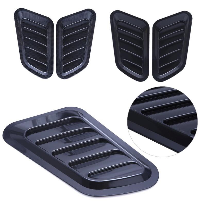 Universal- Auto Motorhaube Scoop Luft fließen Aufnahme entlüften Abdeckung Decoratieve Zwarte Auto Luft fließen entlüften Abdeckung