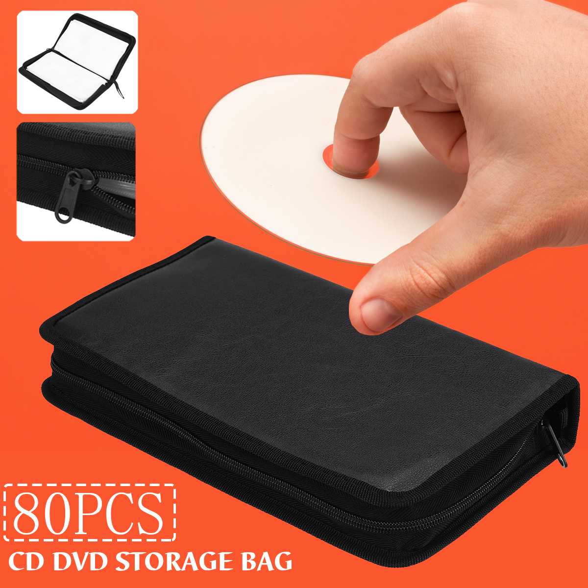 80 Rabatt PU DVD CD Lager CD Halter tragen Tasche Fall DJ Faux Leder Fall Lager Halter Organizer Brieftasche Kasten Pro VCD DVD CD