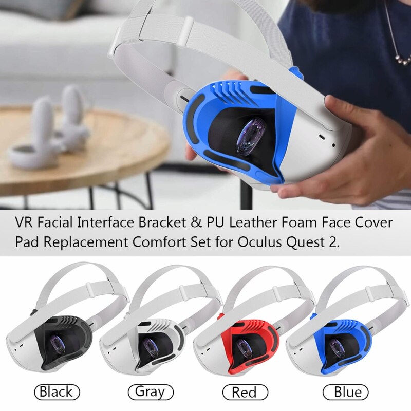 5in1 Gesicht Abdeckung Haut Pad Objektiv Abdeckung Gesichts Schnittstelle Halterung Anti-Leckage Nase Pad einstellen für Oculus Suche 2 VR Zubehör
