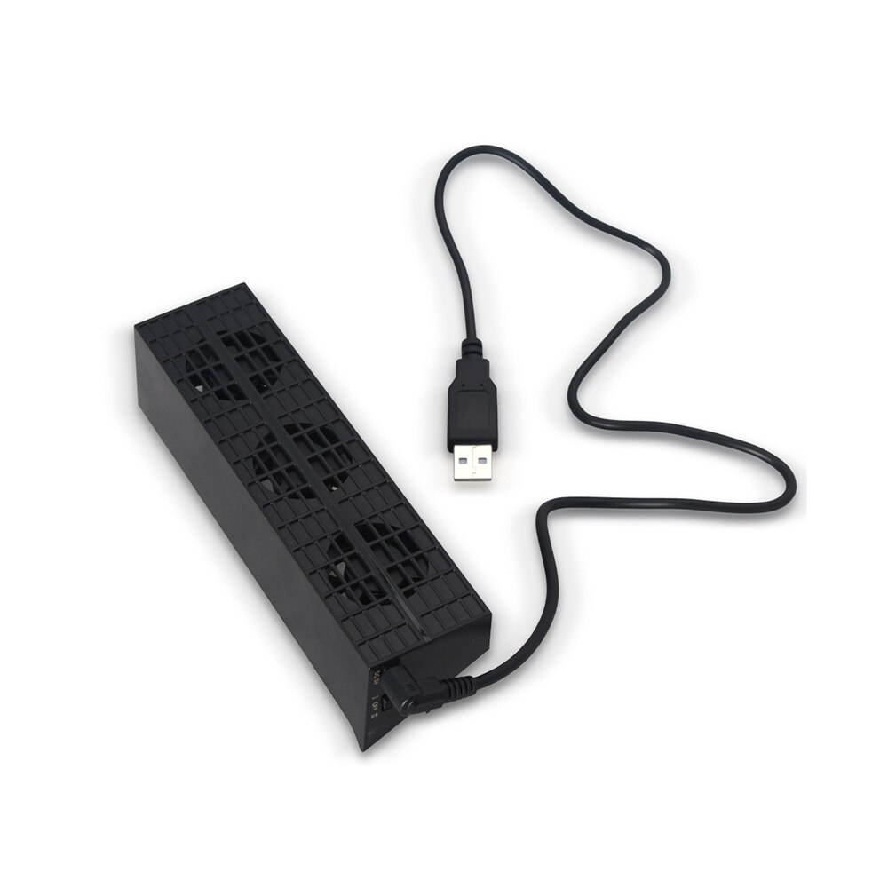 für Sony abspielen Bahnhof 4 PS4 Dünne Intelligente Lüfter Konsole Kühler Clever Thermostat 3 Fans System Bahnhof Stecker und Spielen