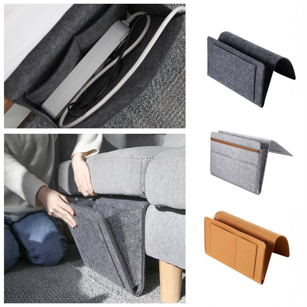 Lagerung Organizer Fühlte Nacht Hängende Lagerung Taschen Telefon Handy, Mobiltelefon Für Bett Innere Kleinigkeiten mit Buch Taschen 2 Kontrolle Fernbedienung G6Y3