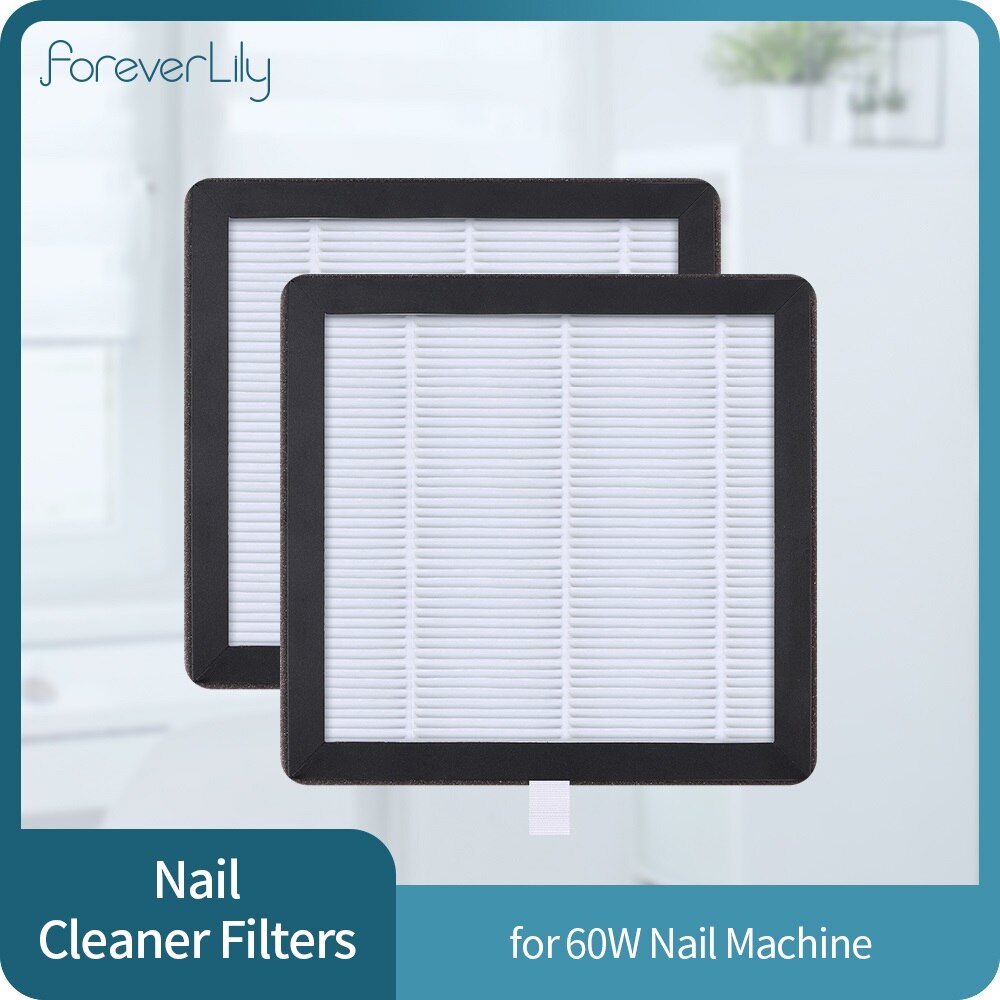 1/2Stck 60W Nagel Staub Kollektor Filter Manikübetreffend Maschine Original Zubehör Bildschirm Platte Saug Nagel Kunst Bohrer Filter Ccleaner