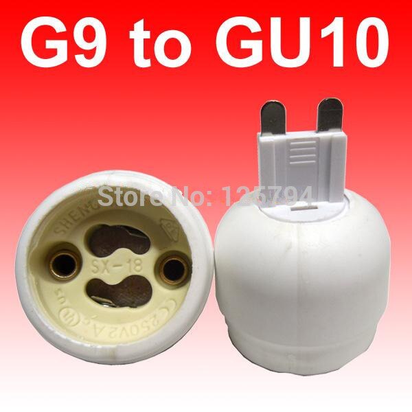 10 teile/los freies G9 GU10 Buchse lampe Basis G9 zu GU10 Adapter Lampe Halfter konverter