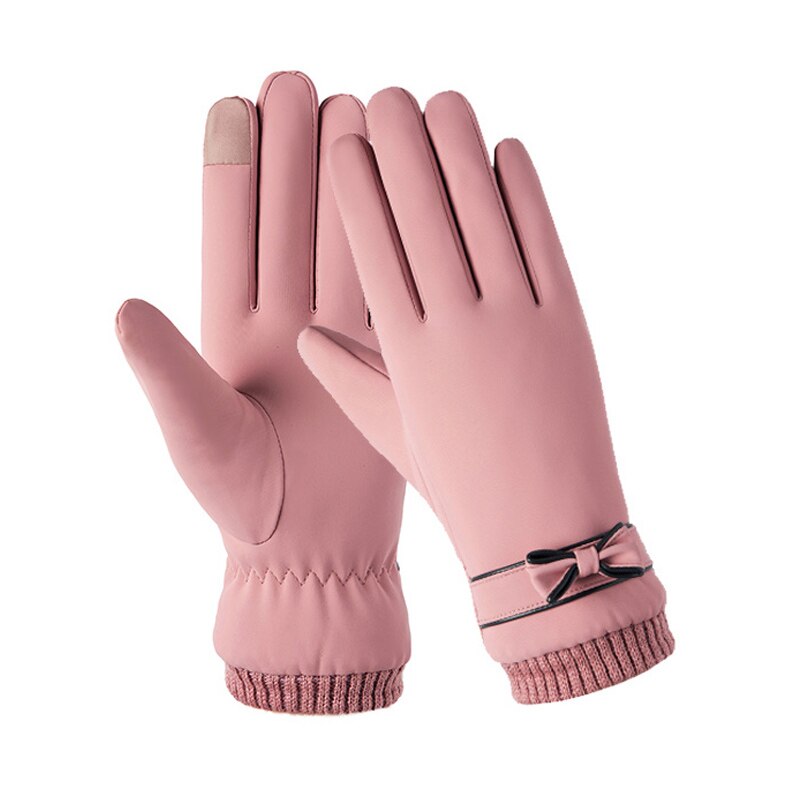 Winter Handschuhe Weibliche Winddicht Wasserdicht Interne Plüsch Warme Handschuhe Dame Touchscreen Haut-freundliche Weiche Frauen Handschuhe