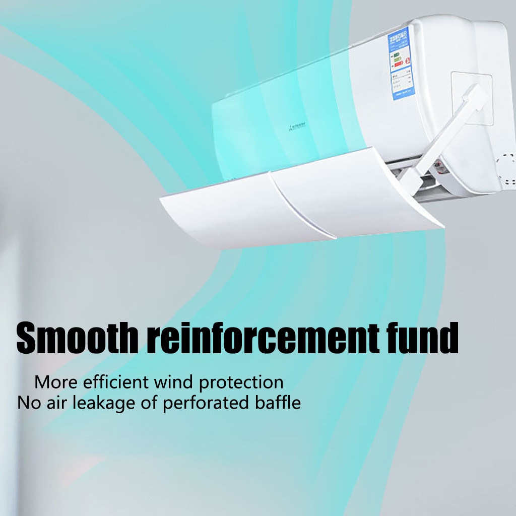 Einstellbare Klimaanlage Abdeckung Windabweiser Windschutzscheibe Klimaanlage Werkzeuge Luft Schallwand Schild Hause Büro Zubehör