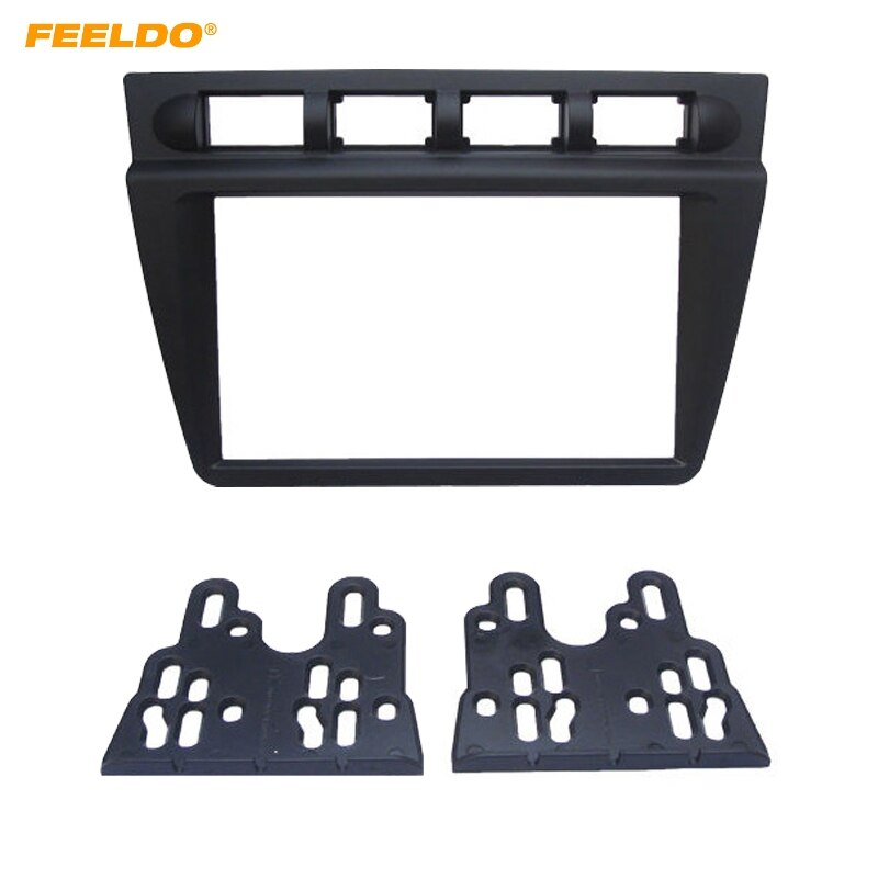 FEELDO 2Lärm Auto DVD Radio Faszie Rahmen für KIA Picanto 2004 Armaturenbrett Installation Montieren Rahmen Tafel trimmen Bausatz # HQ5165
