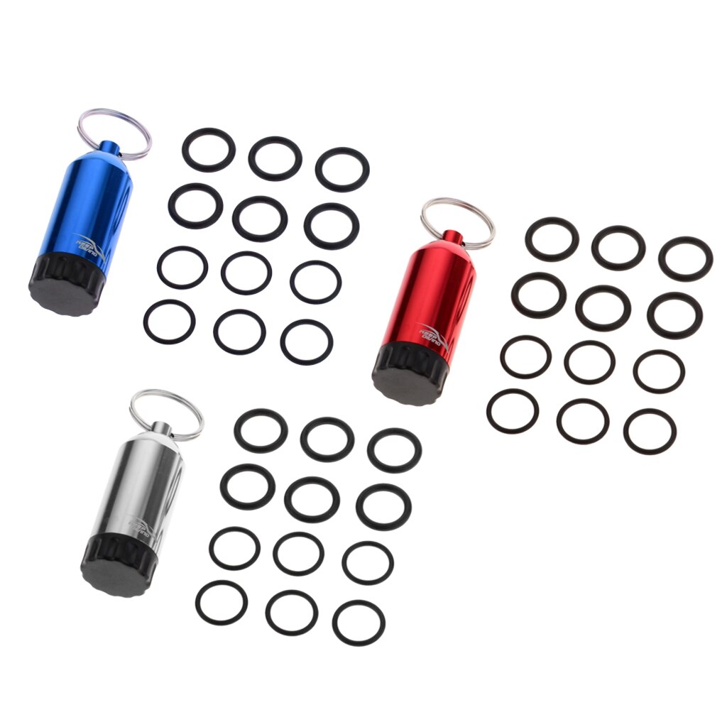 Mini Tauchen Tauchen Panzer mit 12 O Ringe und Durcheinander wählen tauchen Schlüssel Kette