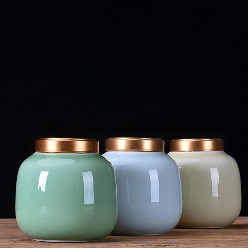 Celadon Tee Caddie Tee Kasten Tee Lagerung für Kung-Fu Tee Kann Für Tee Zeremonie Zubehör für Freund Weihnachten