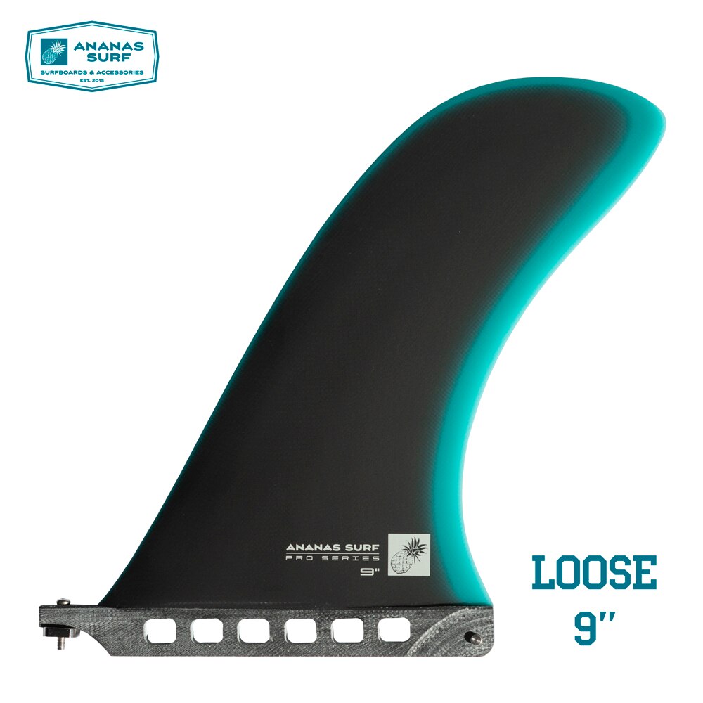 Ananas Surfen verlieren surfbrett Flosse fiberglas zentrum einzigen Kasten Flosse 9 'zoll longboard uns Basis sup zubehör noserider stil