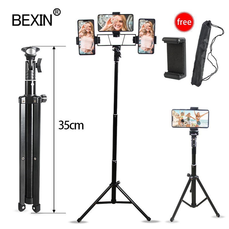 Telefon stativ praktisch beleuchtet montieren leichte smartphone stativ selfie Stock unterstützung foto für iPhone Android-praktisch