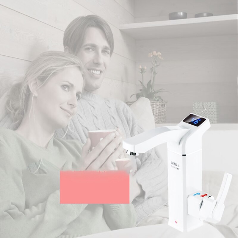 2500W LCD Anzeige sofortig Elektrische Wasser Heizung Wasserhahn Momentanen Tankless Wasser Heizung Heißer klopfen EU Stecker