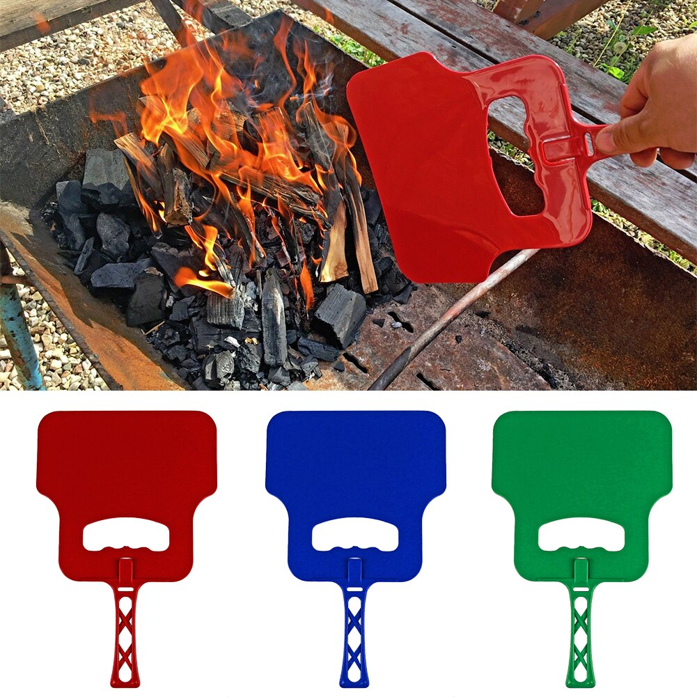 5 Stck Zufällige Farbe Fan BBQ draussen-Hand Kurbel Fan Gebläse Verbrennung-unterstützung Hand Grill Grill Grill
