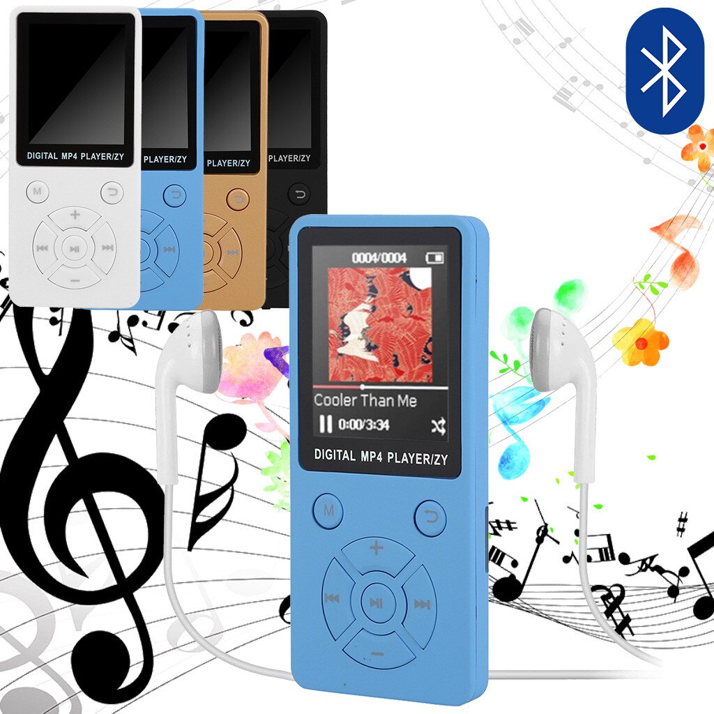 Tragbare bluetooth MP3 Spieler Farbe Bildschirm FM Radio Video Spiele Film Walkman Mit Radio Fm Aufnahme 13 Sprachen # T2