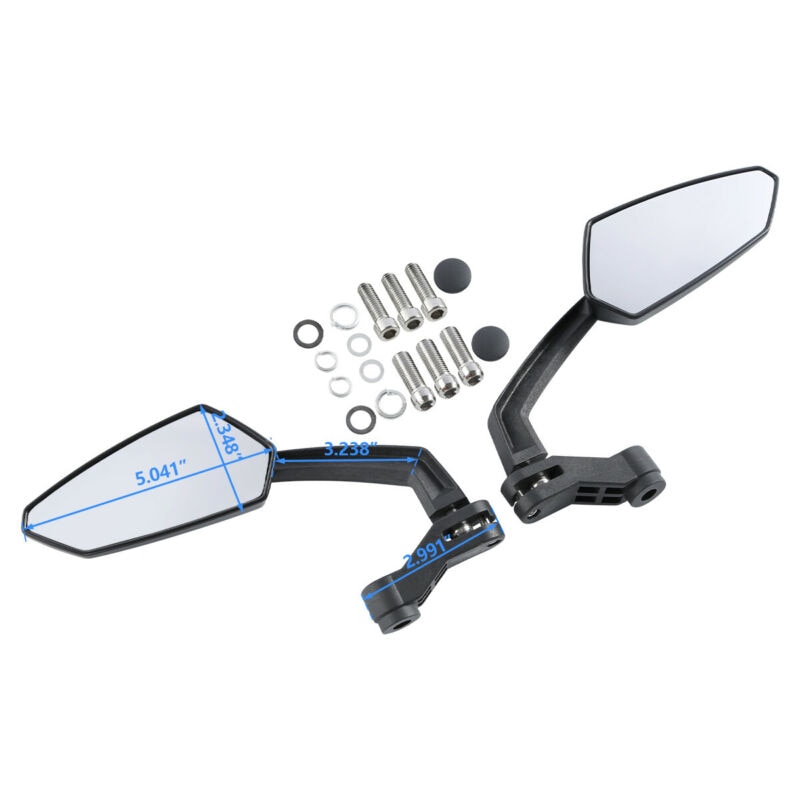 Motorrad Motorrad 8mm 10mm Abgewinkelt rückansicht Spiegel Für Harley touren Rolle Schmutz Fahrrad Zerhacker Kreuzer