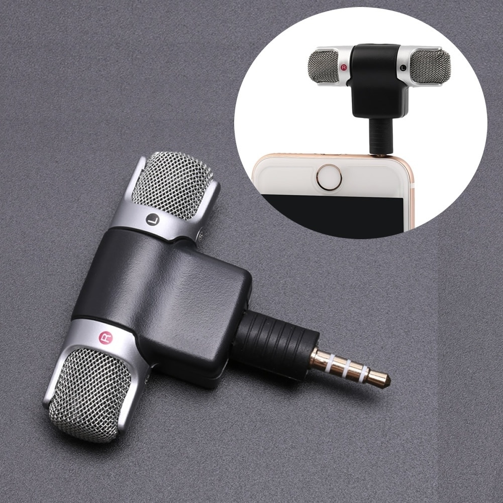 Mini 3,5mm 4 Stift Jack Mikrofon Stereo Mic Für praktisch Aufzeichnung Studio Interview Mikrofon Für Smartphone