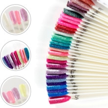 32 farben Nagel platte Vorlage Platte Sektor bilden Palette NäGel Polieren Farbe Anzeige einstellen Für Nagel Farbe Wählen