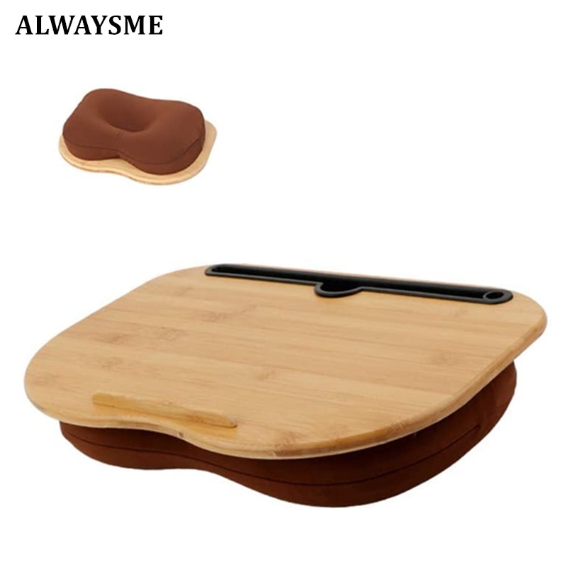 ALWAYSME Runde Schreibtisch Multi-Funktion Knie Schreibtisch Für Laptop Macbook iPad Tablette Laptop Telefon Buch Tragbare Hand Pilliow Knie kissen