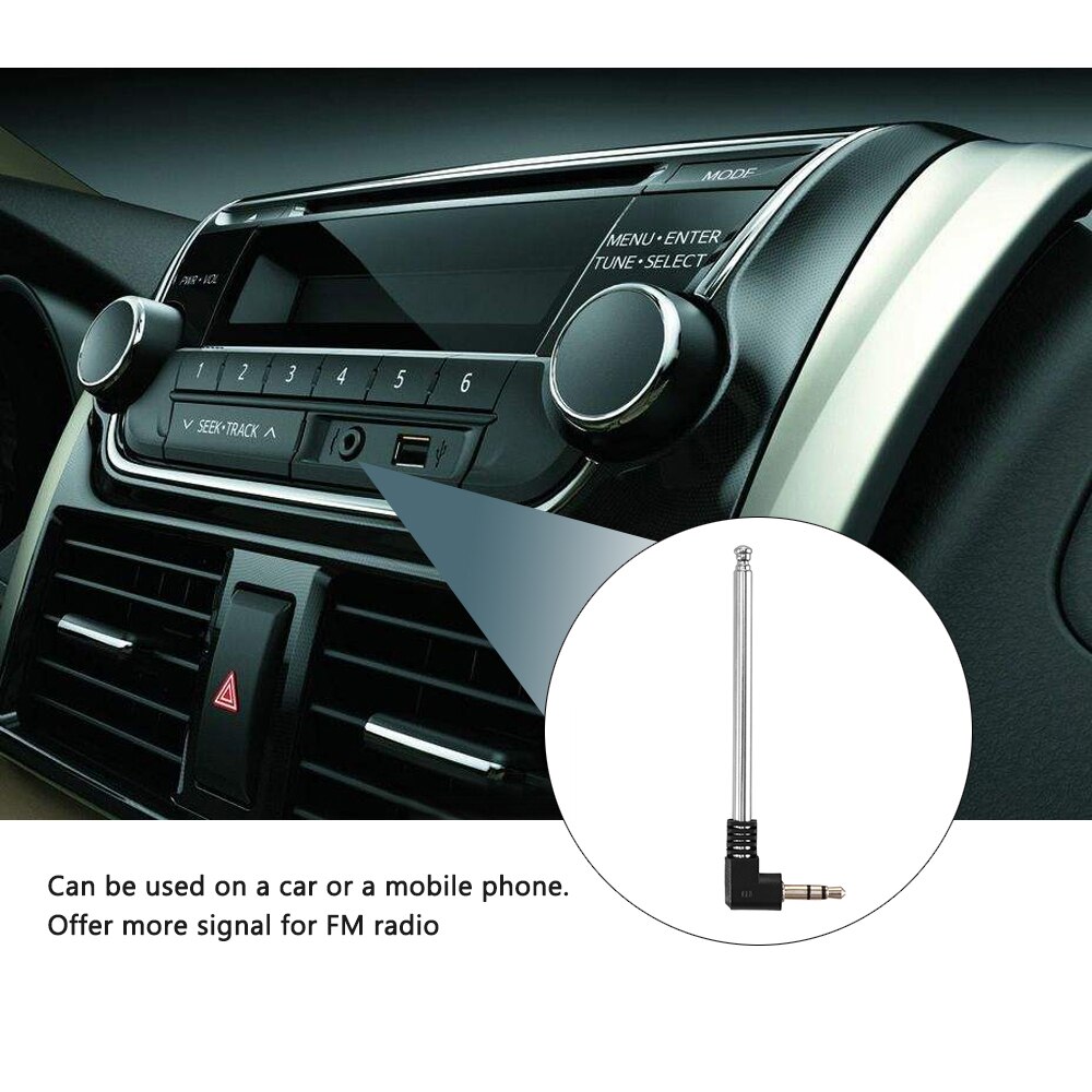 Auto Handy, Mobiltelefon praktisch Versenkbare 3,5mm FM Radio Antenne Auto praktisch 3,5mm FM Radio Antenne Versenkbare Antenne für Auto
