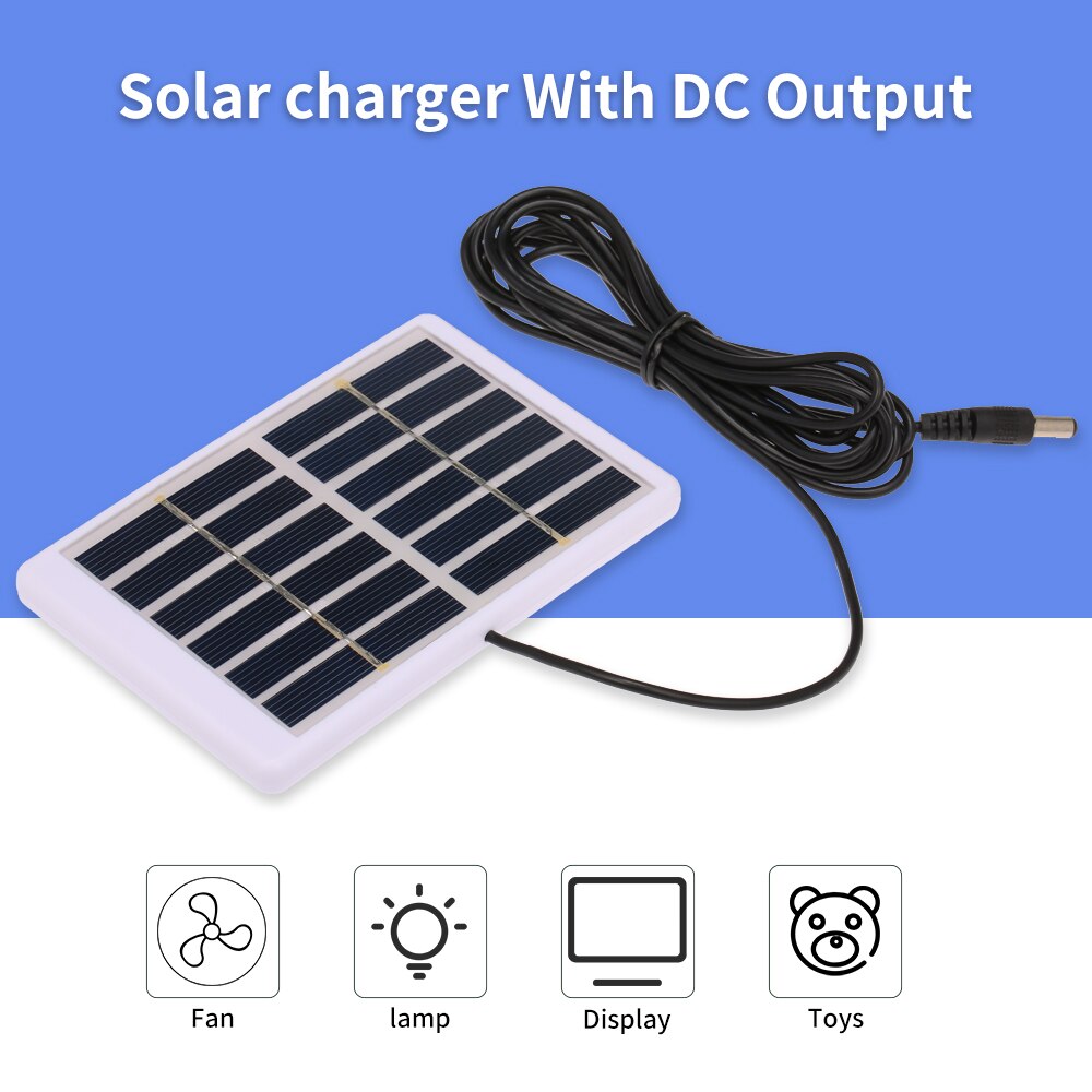 1,2 W/6V Tragbare Solar- Ladegerät 3M Kabel Batterie Ladegerät 84*130mm Solar- Tafel Für Handy, Mobiltelefon Batterie praktisch Ladegeräte