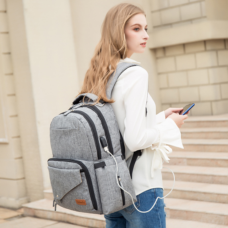 Ankommling Windel Tasche Multi-funktionale -Stil Geschäft Super Milch Papa Tasche Windel Tasche 4 Stück in ein einstellen