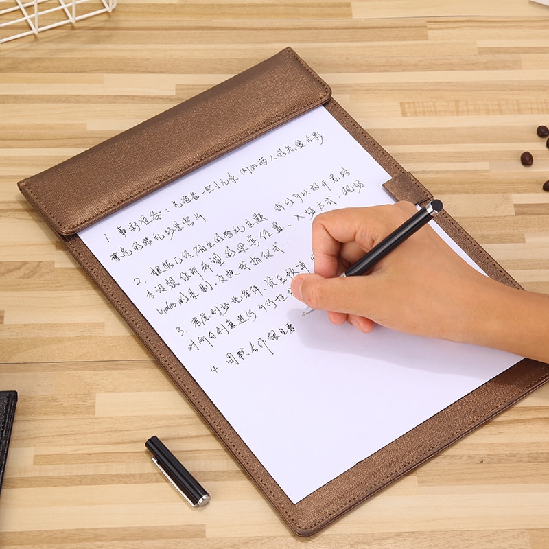 A4 Papier PU leder Manager ordner Datei Pflege Zwischenablage Ordner Vertrag Ordner Schüler Schreiben Pad Schule Büro Schreibwaren