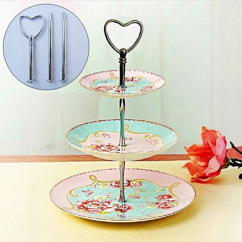 3 Ebene Kuchen Platte Stand Griff Krone passend zu Metall Hochzeit Party Für Hochzeit Geburtstag Party Nachmittag Tee