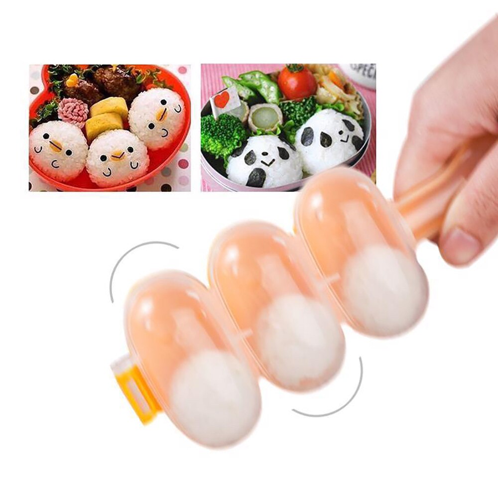 DIY Sushi Mini Reis Werkzeuge Bälle Hersteller Schimmel Mit Löffel Reis Ball Formen Reis Fleisch Gemüse, Der Küche Kochen Utensil w3