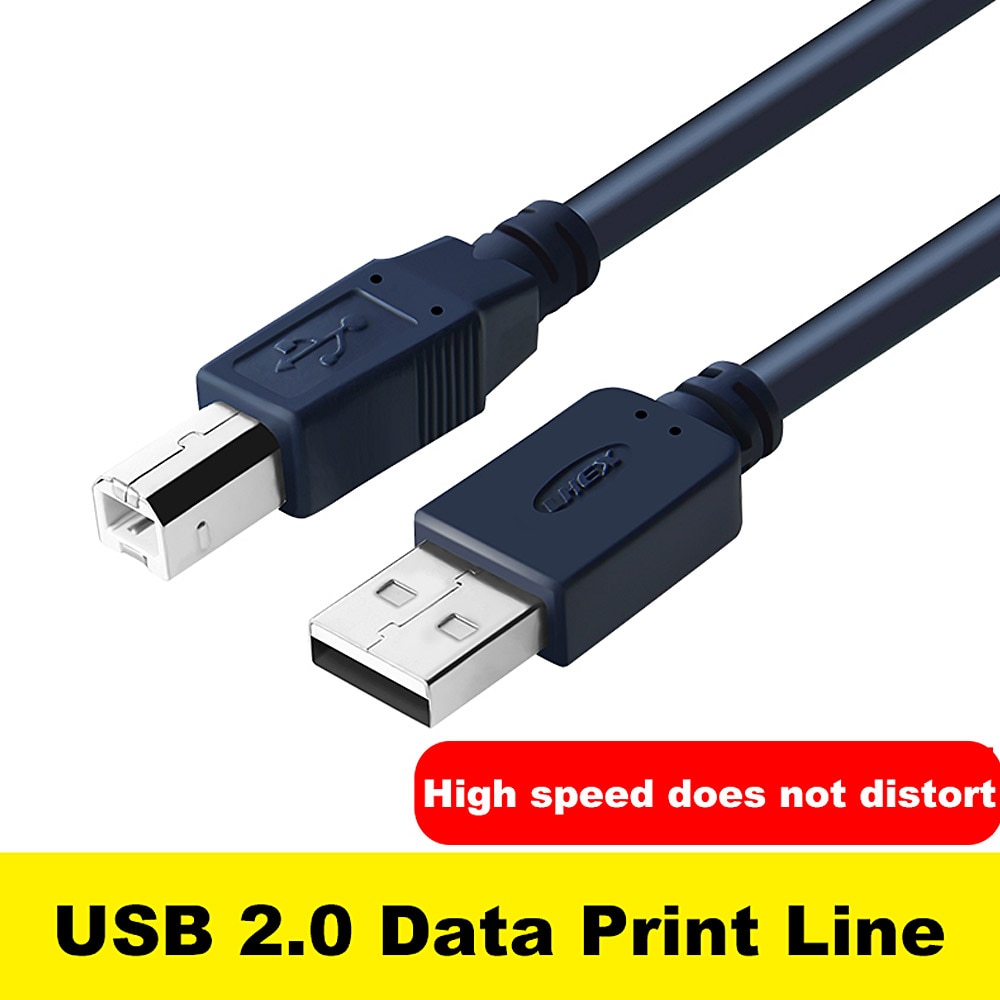 Drucken Kabel USB 2.0 Typ A auf B Stecker auf Stecker Drucker Kabel 1 m/1,8 m/3 m /5 m Für Kamera Epson HP Drucker