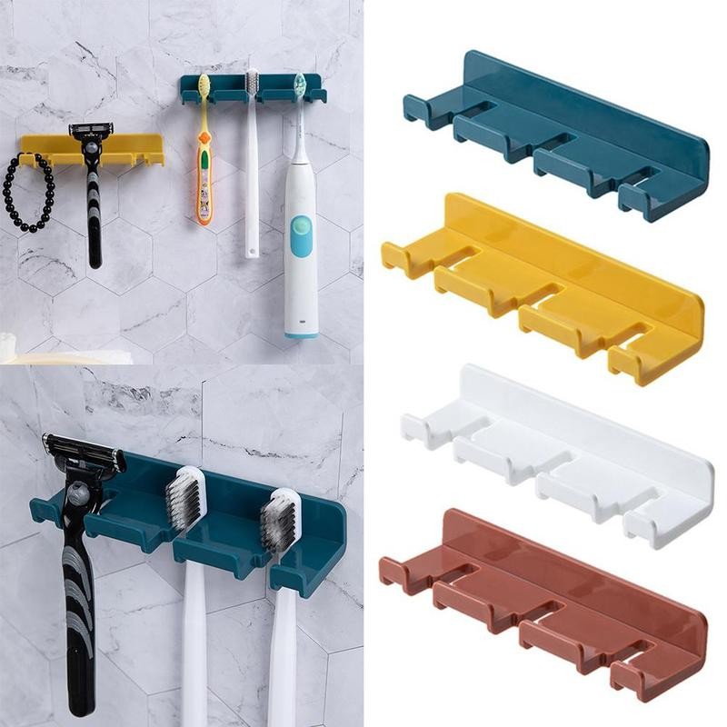 Zahnbürste Halfter Zauberstab-montiert Haken Stehen Gestell Zahnbürste Stecker Haken Lagerung Schlecht Zubehör Selbstklebende Zahnbürste Halfter