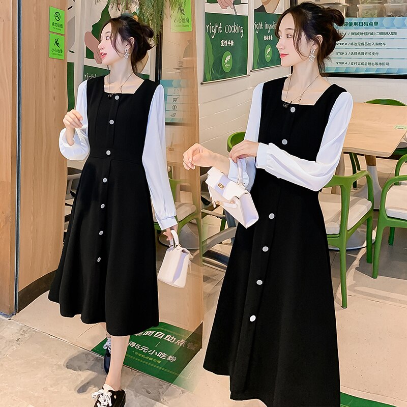 Stillen kleid sterben neue stillzeit kleid han Ausführung dünne in lange über sterben knie pflege kleid