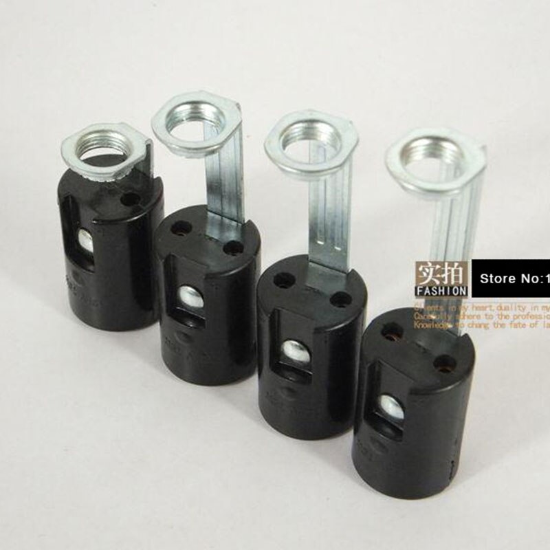 4Stck E14 schwarz bakelit Stand Kerze kristall kerze kronleuchter lampe spezielle lampe Halfter lampe E14 Europäischen schraube kappe