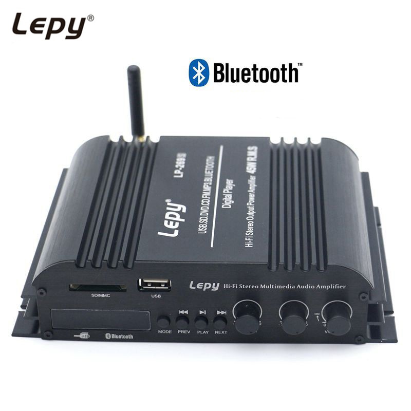 Lepy LP-269S 4 Kanal Hifi Bluetooth Verstärker 3,5mm AUX USB SD FM Digital Stereo Ampere Für Auto Heimat Computer