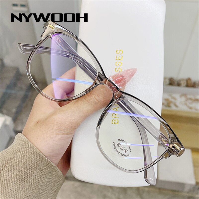 NYWOOH Anti Blaues Licht Gläser Computer frauen Eyegwear Rahmen Jahrgang Männer Brillen Transparente Brillen Rahmen
