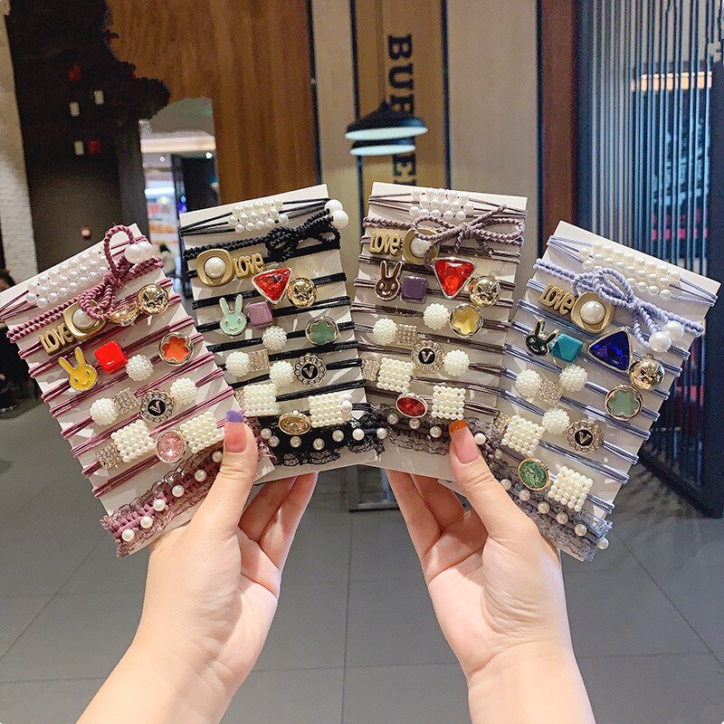 Kopfschmuck Südkorea für Binden Haar Haarband eins Haar Band Online Berühmtheit Haar Band Weibliche Gebunden durch Mädchen'S Nette Einfache perle H