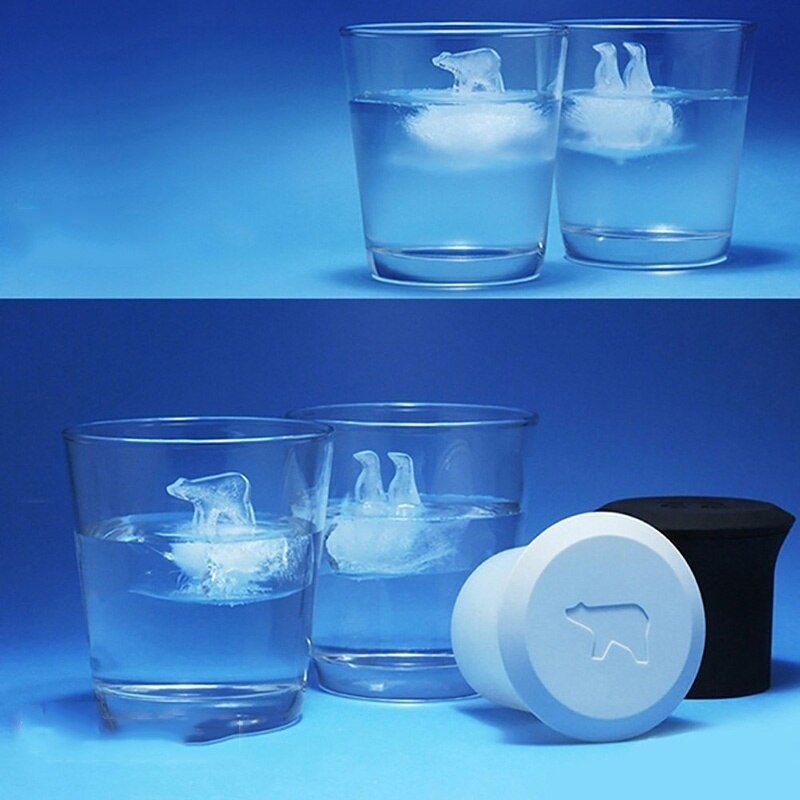 Silikon Eis Würfel Schimmel Pinguin Polar- Bär Popsicle Formen Silikon Eis Würfel Tablett Eis Würfel Hersteller Eis Tabletts Kichen Zubehör