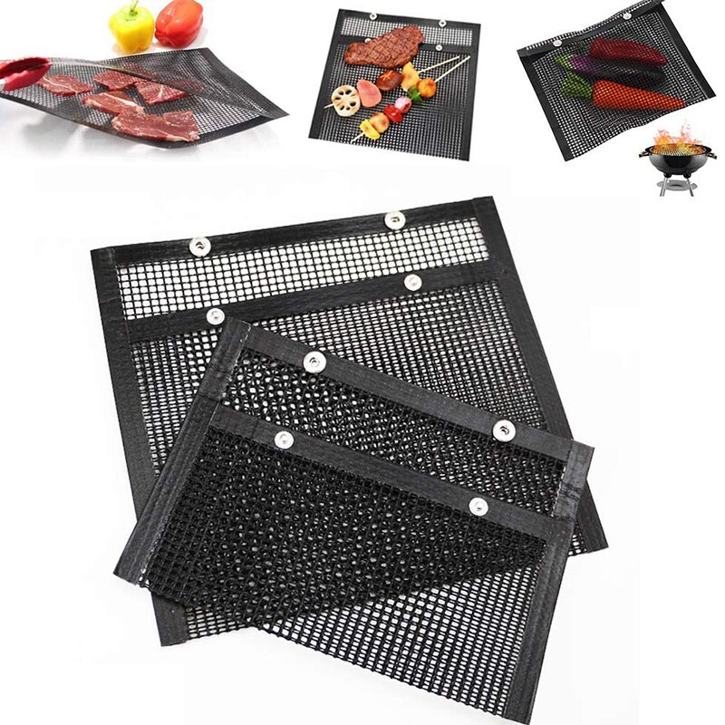 Nonstick Bbq Grill Gittergewebe Tasche Mehrweg Gittergewebe Grillen Tasche Ich bin Freien Picknick Backen Werkzeug Grill Grill matt Leicht Zu Reinigen Backen tasche