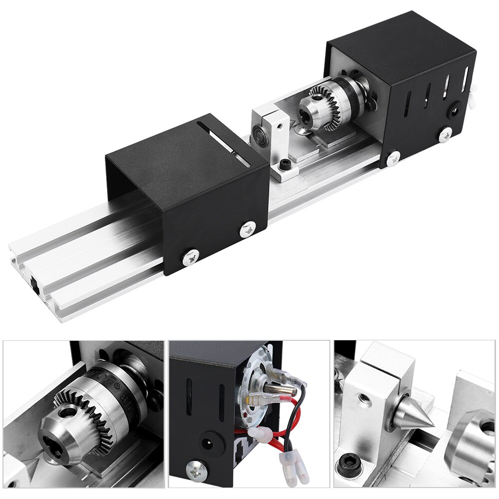 100 W Cnc Mini Drehmaschine Maschine Werkzeuge Diy Holzbearbeitung Holz Drehmaschine Fräsen Maschinen Schleifen Polieren Perlen Bohrer Dreh Werkzeug einstellen