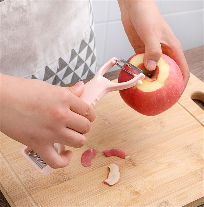 1Stck Multi-Funktion Gemüse Obst Schäler Doppel kopf Julienne Cutter Schneidemaschine schälen Gerät Messer Messer Besteck Küche Werkzeuge