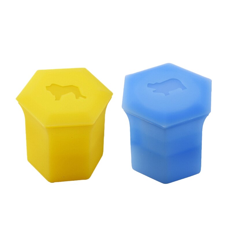 3D Ebene Eis Würfel Schimmel Silikon Gefrierschrank Löwe & Nilpferd Tasse Eco Freundliche DIY Formen Hersteller für Whiskey Cocktail und beliebig Getränk