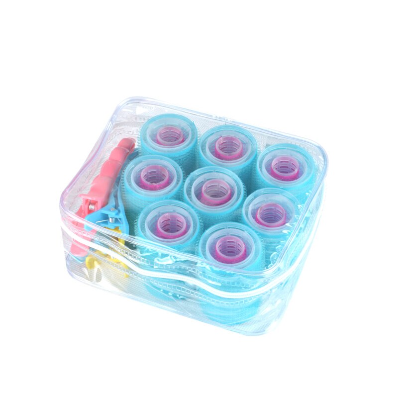 24 stücke suchen &Ampere; Schleife Haar Rollen &Ampere; 6 stücke Haar Abschnitt Clips einstellen groß Selbst Griff Haar Lockenwickler Knall haften DIY Friseur Bausatz U1068