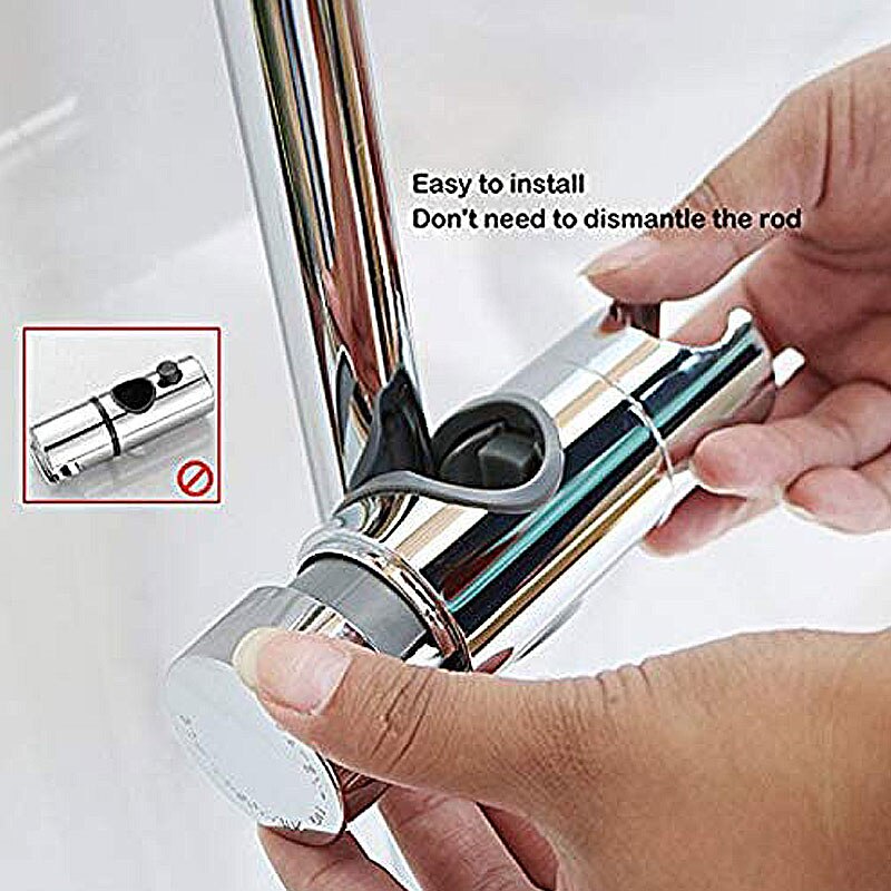 Dusche Halterung Schiene Halfter 19 ~ 25mm ABS Chrom Dusche Kopf Halfter Einstellbar Schlecht Zubehör Universal-