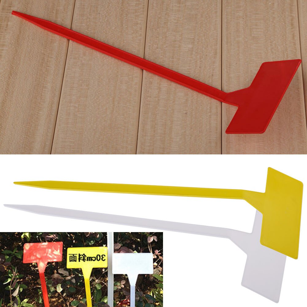 Gärten Pflanzen Werkzeuge 50 Stck Bonsai Kunststoff Pflanze Etiketten Garten Etiketten T-typ Umgedrehte Garten Stichworte Marker Kindergarten Umgedrehte