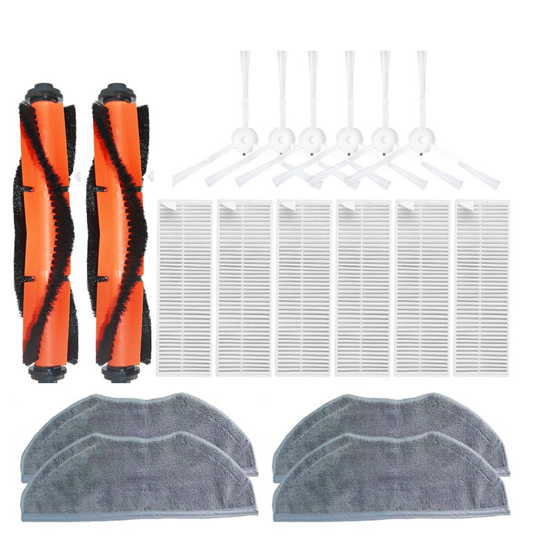 Ersatz für Xiaomi Mijia G1 Roboter Staubsauger Zubehör Wichtigsten Pinsel Seite Pinsel HEPA-Filter Mopp Tücher