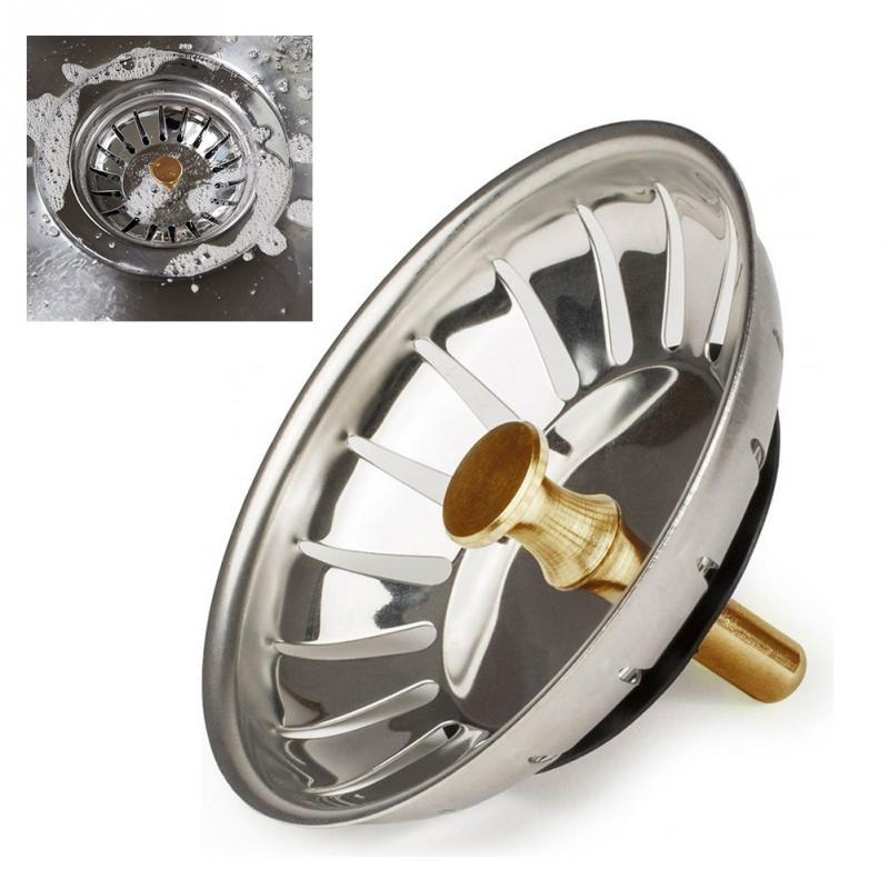 1pc Edelstahl Küche Waschbecken Sieb Stopper Abfall Stecker Waschbecken Filter Badezimmer Becken Waschbecken Abfluss Küche Zubehör Spielereien