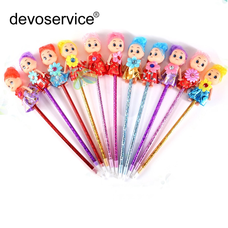 1pc Nette Baby Mädchen Kunststoff Kugelschreiber 0,5 MM Stifte Neuheit Kugelschreiber Kreative Neuheit Artikel Koreanische Schreibwaren Studenten Liefert