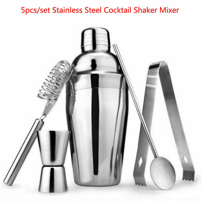 Edelstahl Cocktail Shaker Rührgerät Trinken Barmann Martini Werkzeuge Bar einstellen Bausatz