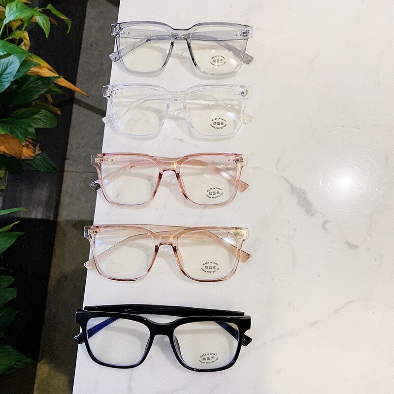 Anti Blau Licht frauen männer Brillen Rahmen Platz Myopie Rahmen Brillen Rahmen Damen transparent Optische Brillen UV400
