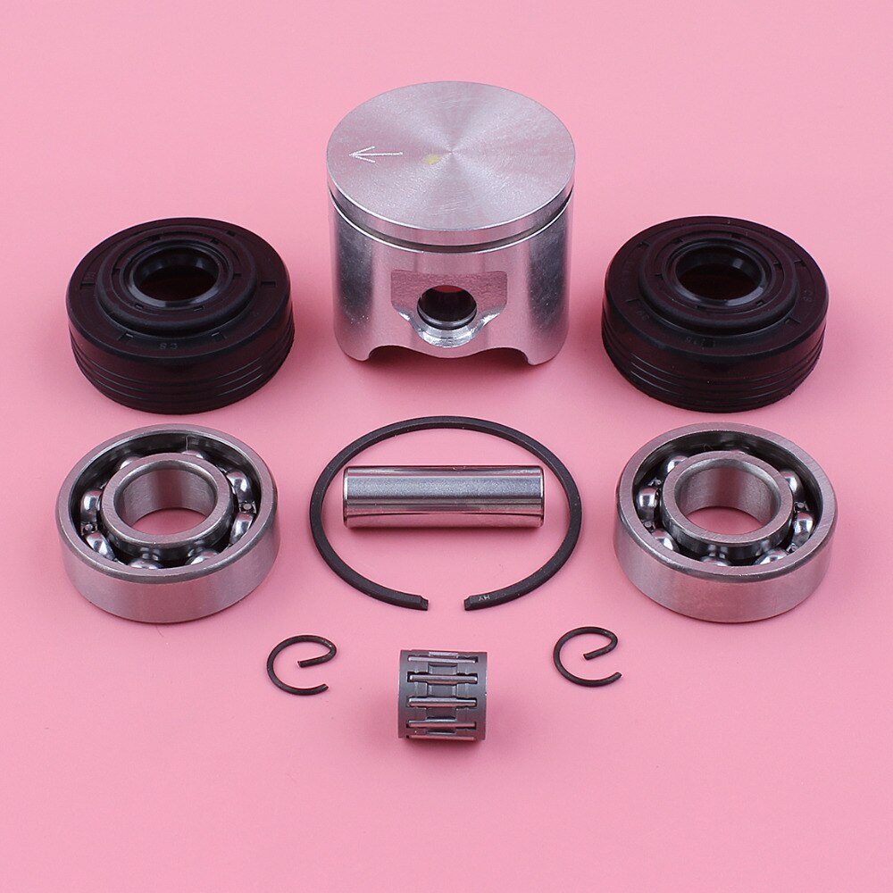 42mm Kolben Stift Ring Sicherungsring Bausatz Für Husqvarna 340 345 Kettensäge Ersatzteile Werkzeug Teil mit Kurbel Lagerbier Öl Dichtung