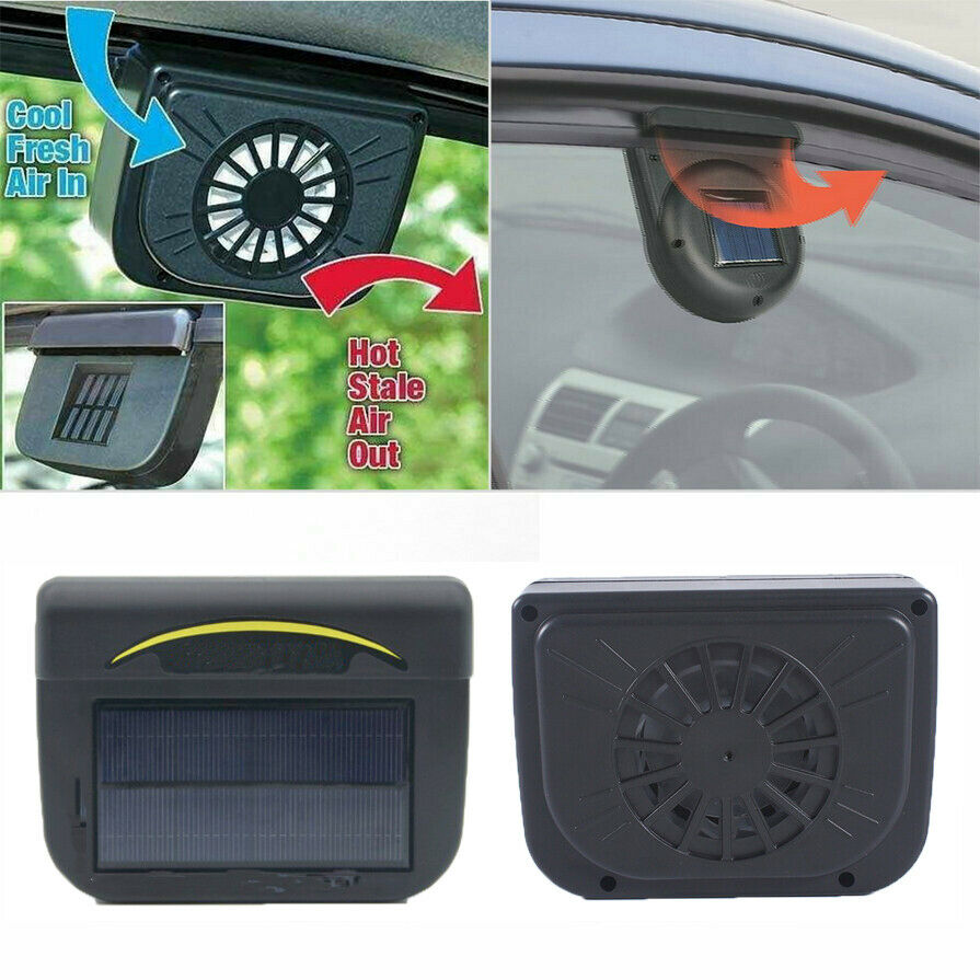 Neue Solar- angetrieben Wagen Fan Luft entlüften cool Fan Auto Kühler belüftung System Auspuff Fan Dual-modus Energie Versorgung hoch-Energie