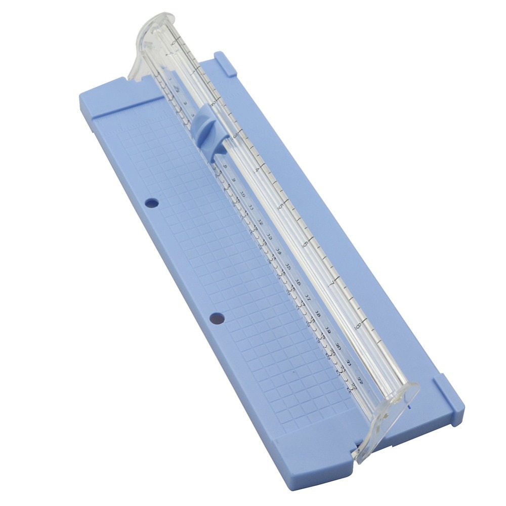 Niedrigsten Preis 10 stücke A4 Tragbare Manuelle Papier Trimmer Klinge Abnehmbare Kunststoff Schneiden Papier Cutter Mit Lineal